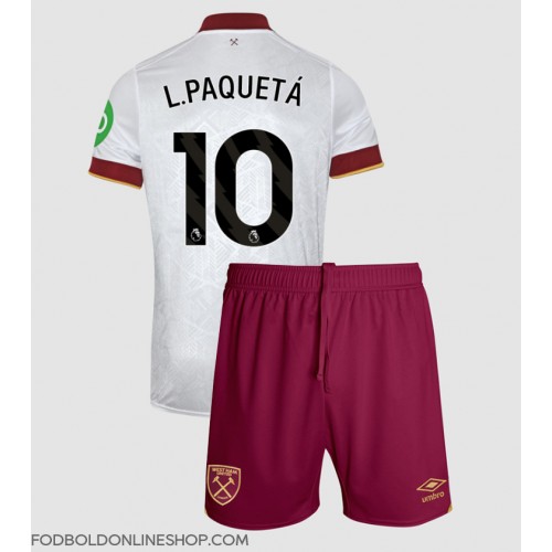 West Ham United Lucas Paqueta #10 Tredje trøje Børn 2024-25 Kortærmet (+ Korte bukser)